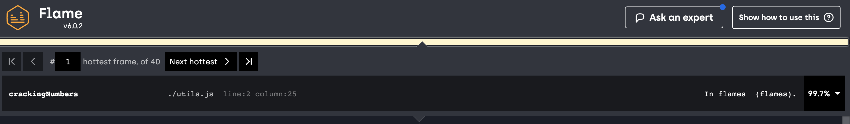 cpu usage by function
